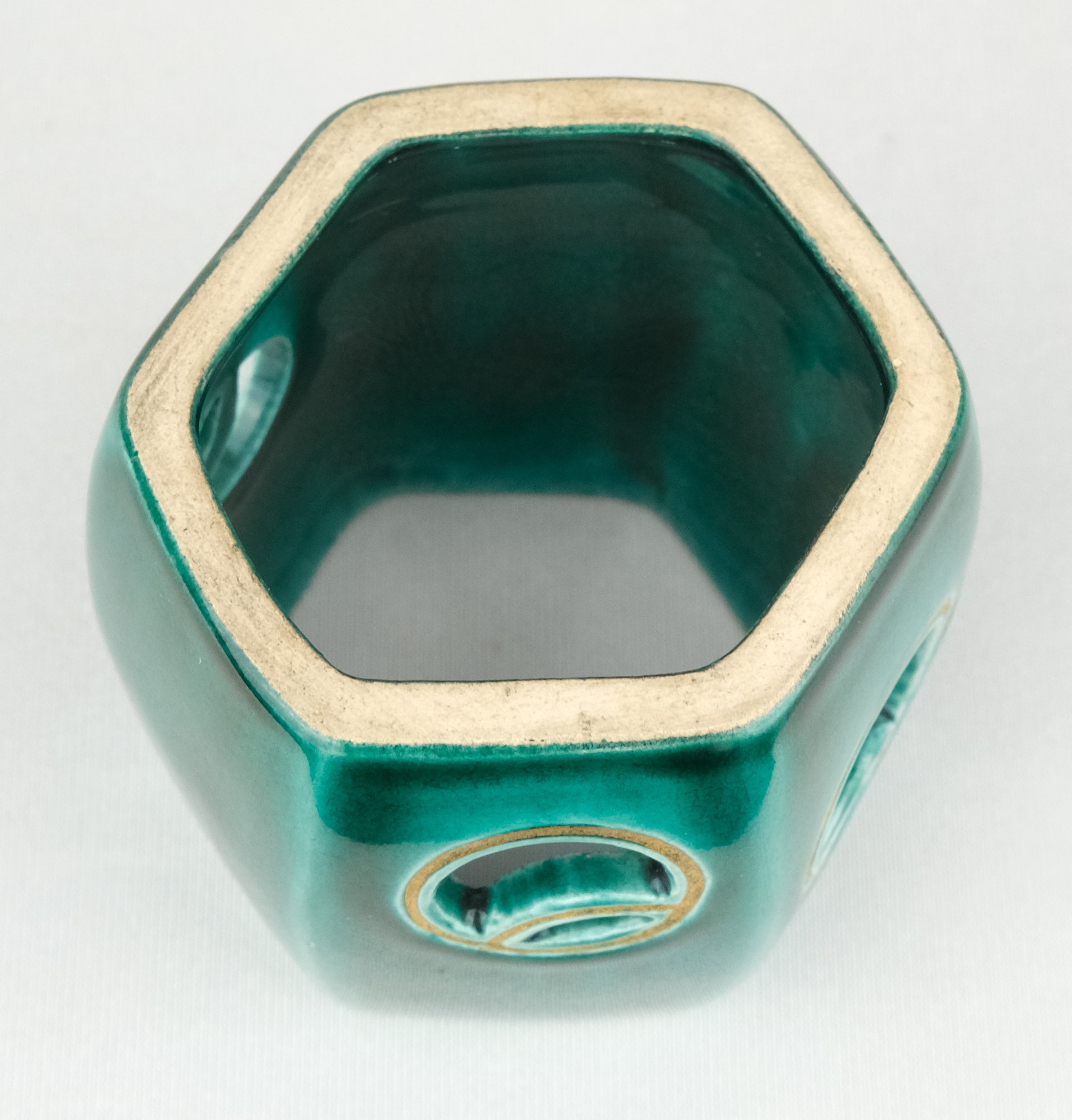 栗山園オンライン通販部 / 【出物】 青交趾ツボツボ透蓋置 16代永楽善