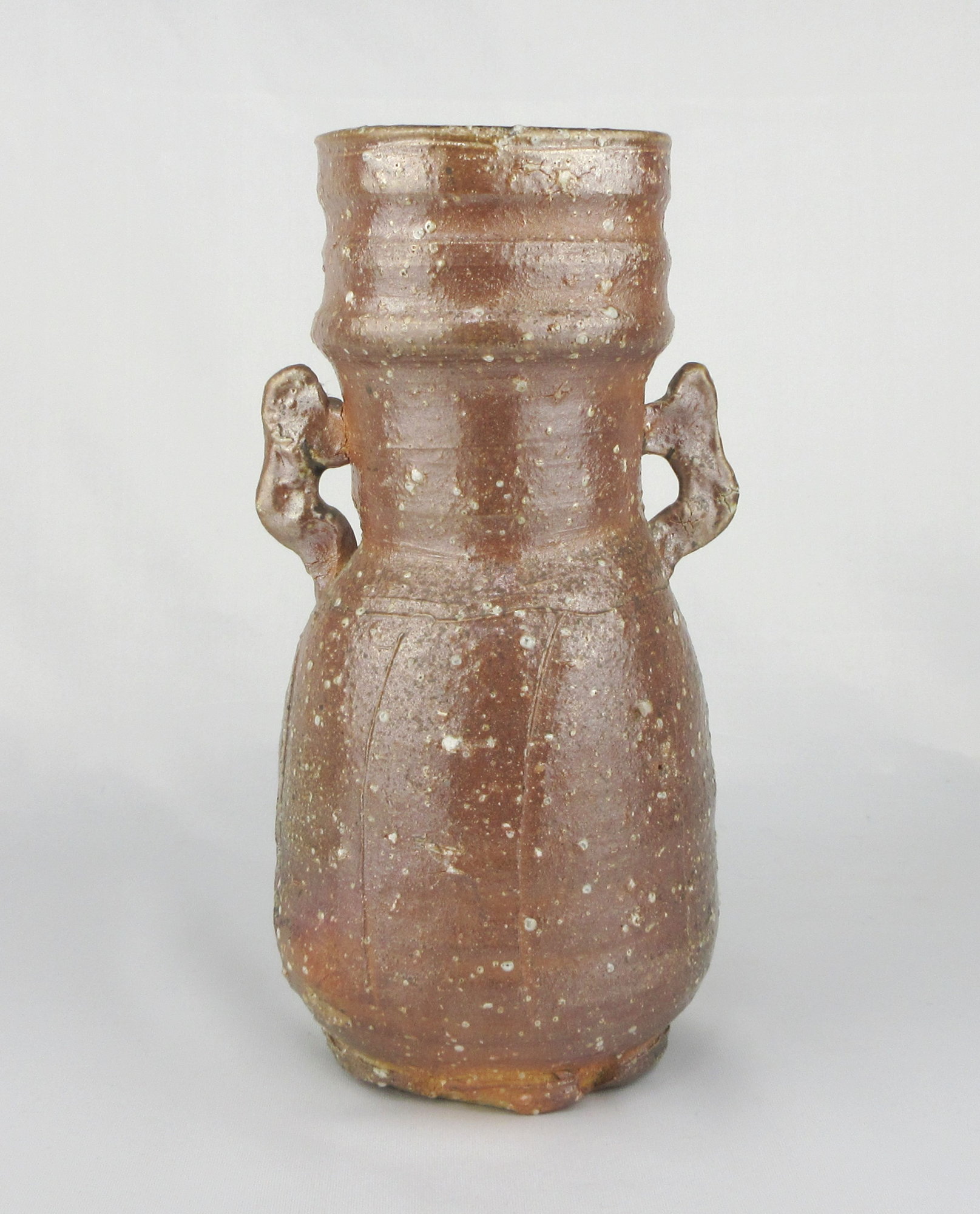 花入21】萩6 御本手 耳付 彩雲窯 高さ22㎝ 花入21】萩6 御本手 耳付