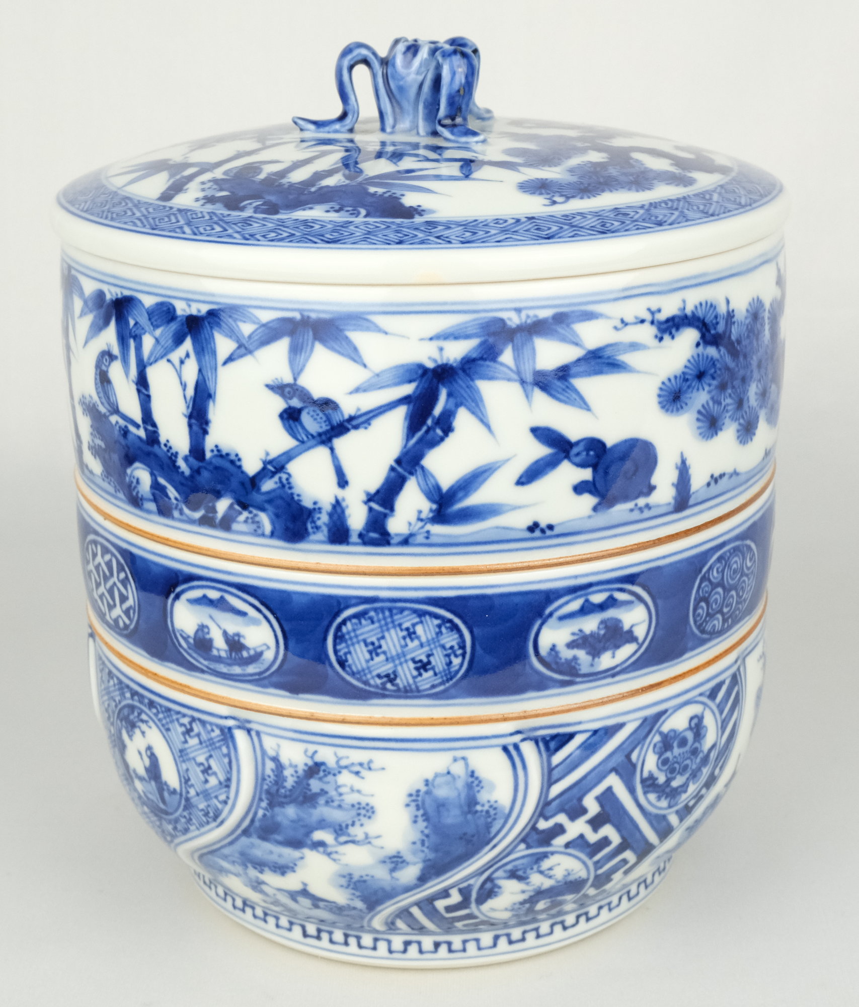 栗山園オンライン通販部 / 【出物】 倣祥瑞胴紐水指 宮川（真葛）香斎