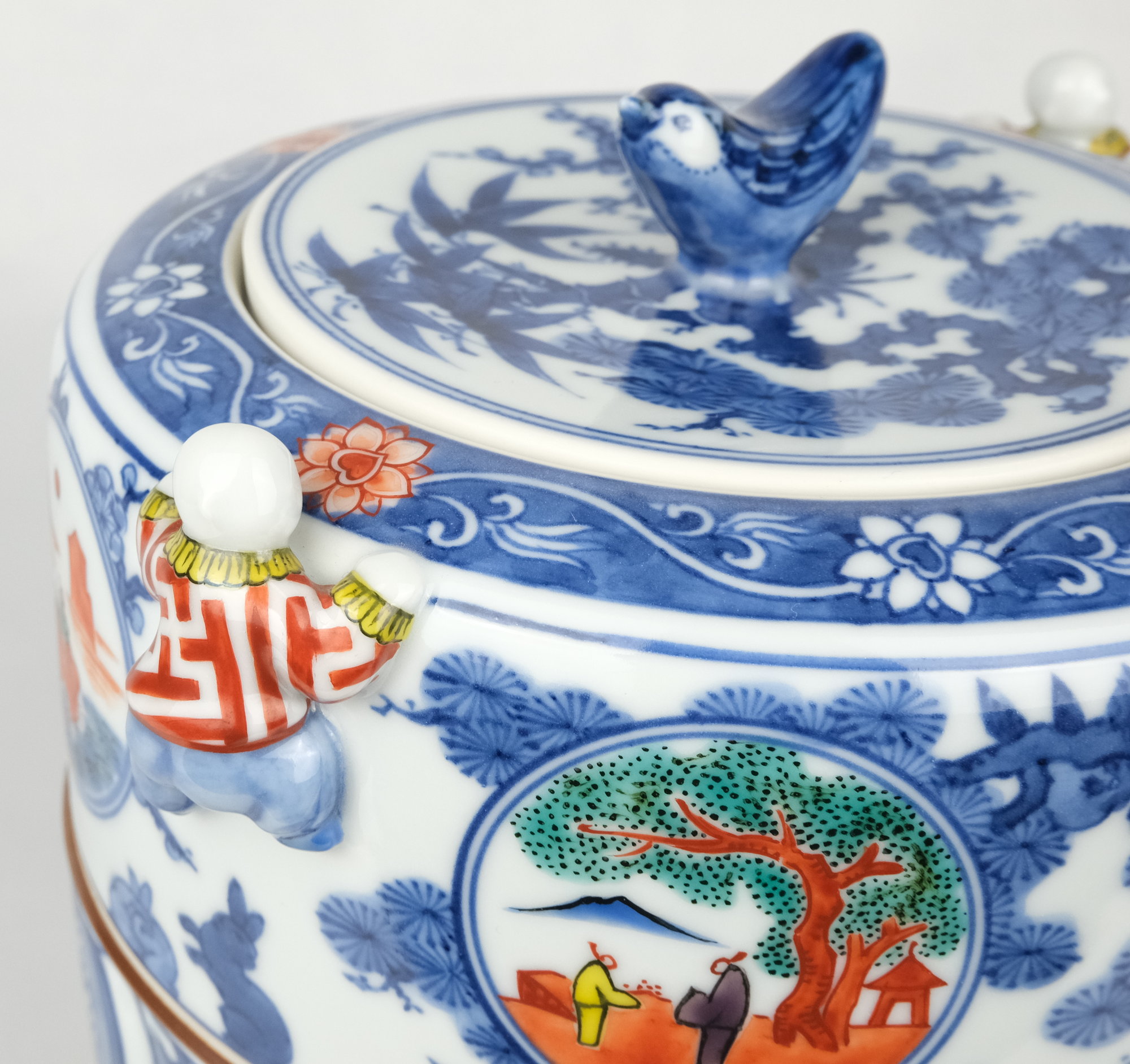 栗山園オンライン通販部 / 【出物】 色絵祥瑞二閑人水指 宮川（真葛