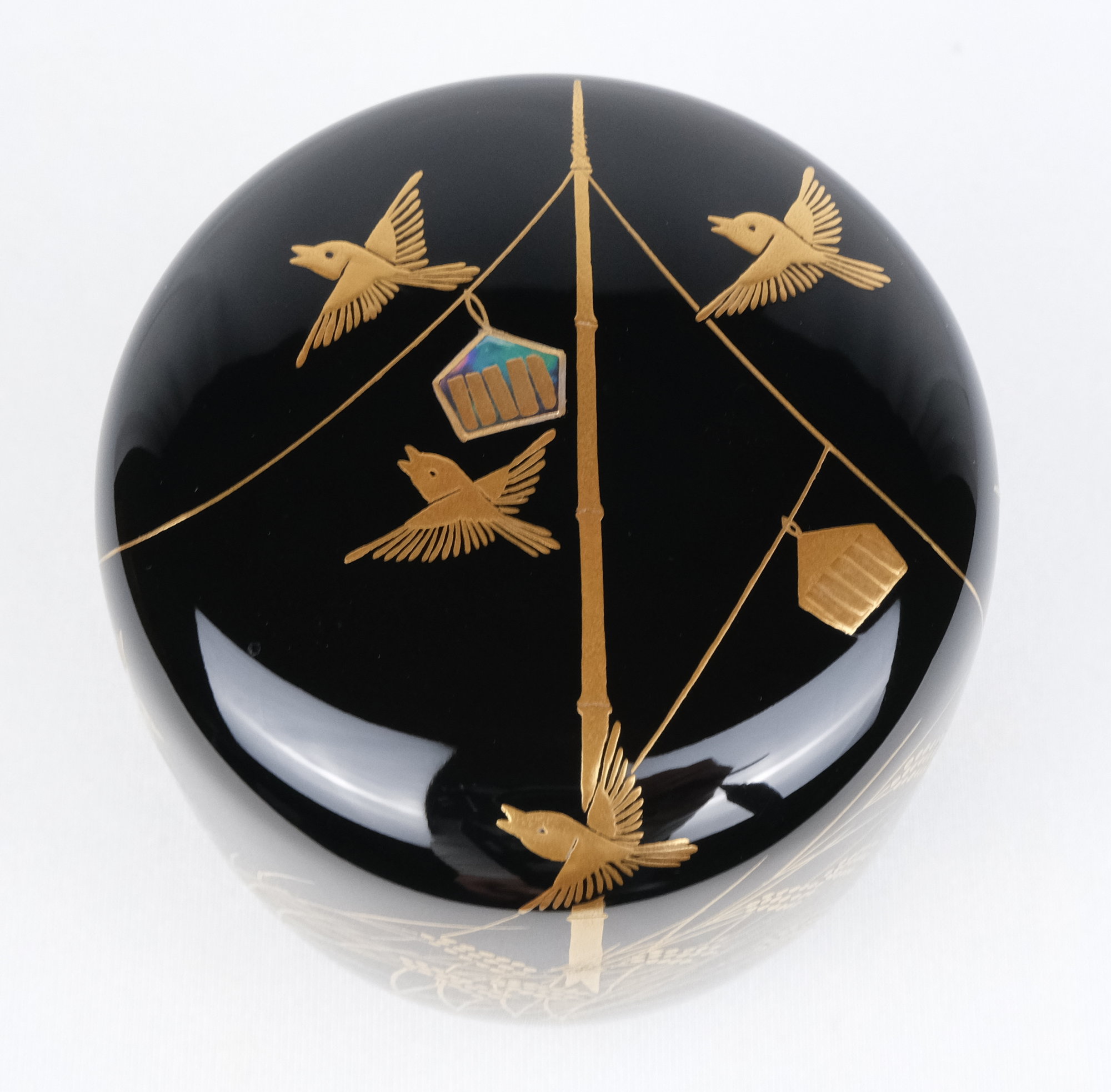 栗山園オンライン通販部 / 【出物】 鳴子蒔絵大棗内銀地 村田宗覚