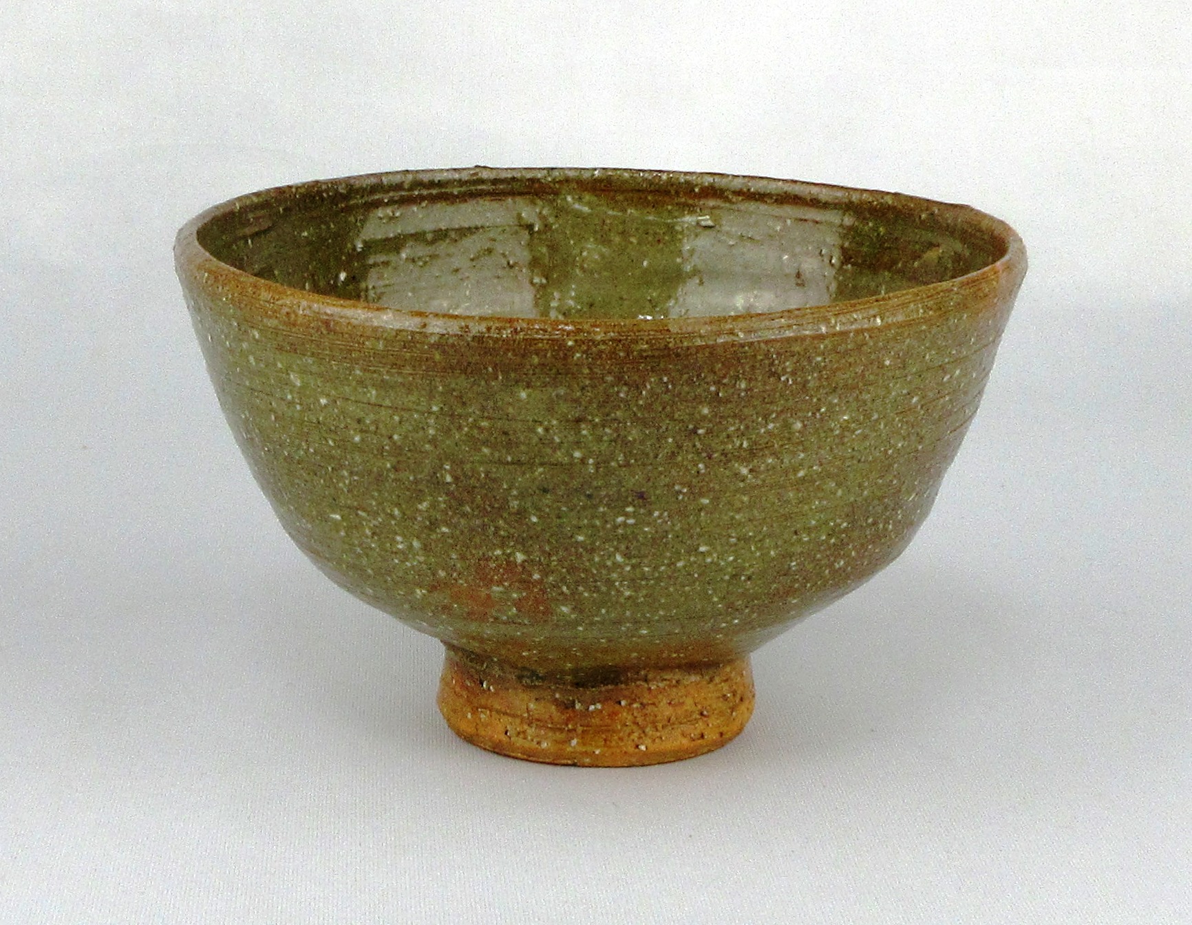 骨董 権兵衛窯 伊羅保茶碗 楽山焼 出雲 刷毛目