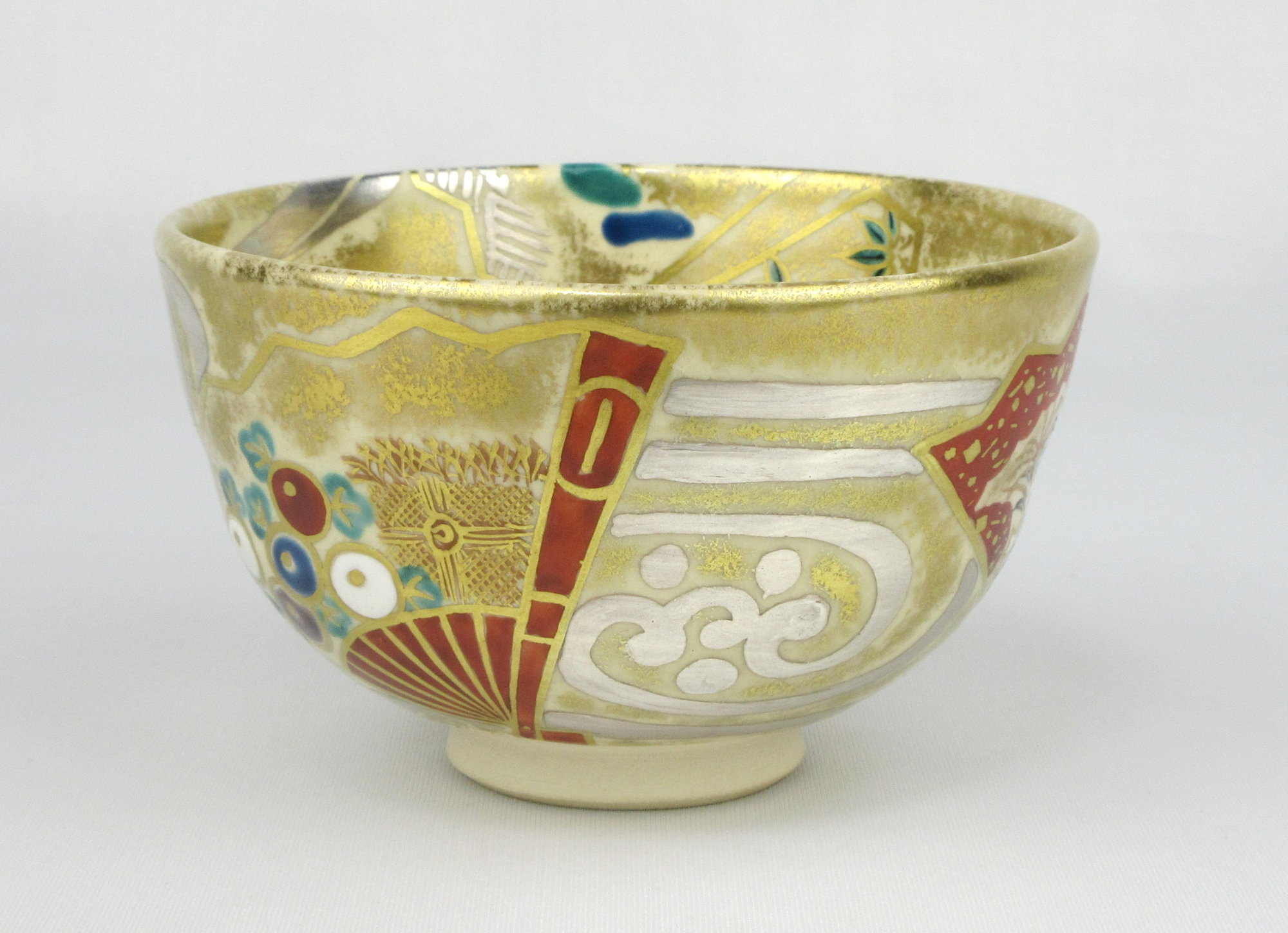 栗山園オンライン通販部 / 【出物】 仁清写扇面流茶碗 4代久世久宝