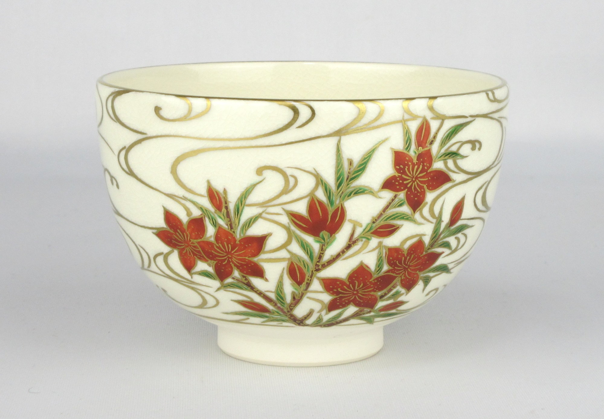 栗山園オンライン通販部 / 【出物】 色絵立雛画茶碗 清閑寺窯（杉田祥平）