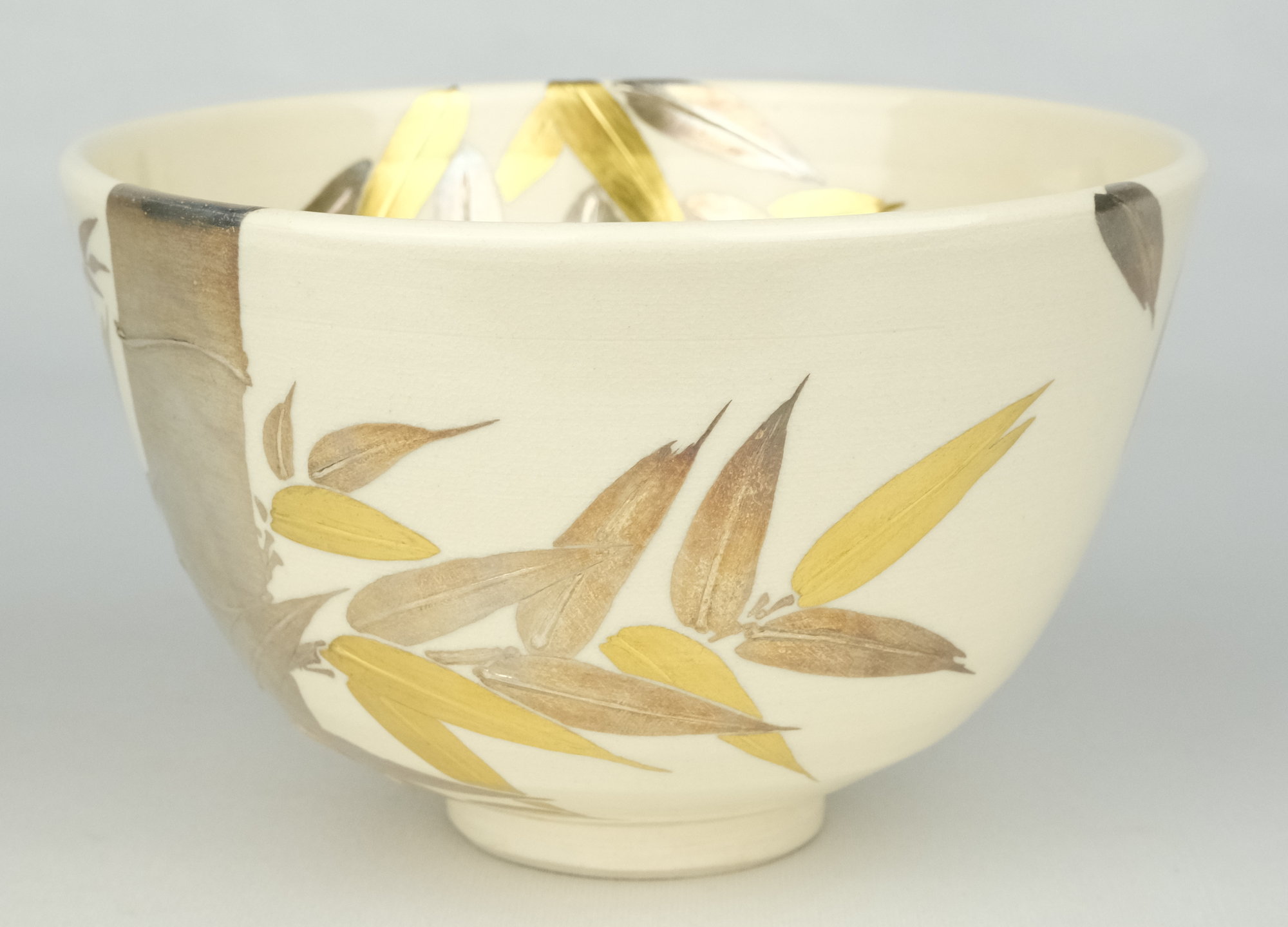 栗山園オンライン通販部 / 【出物】 金銀竹絵茶碗 和田桐山 鵬雲斎書付