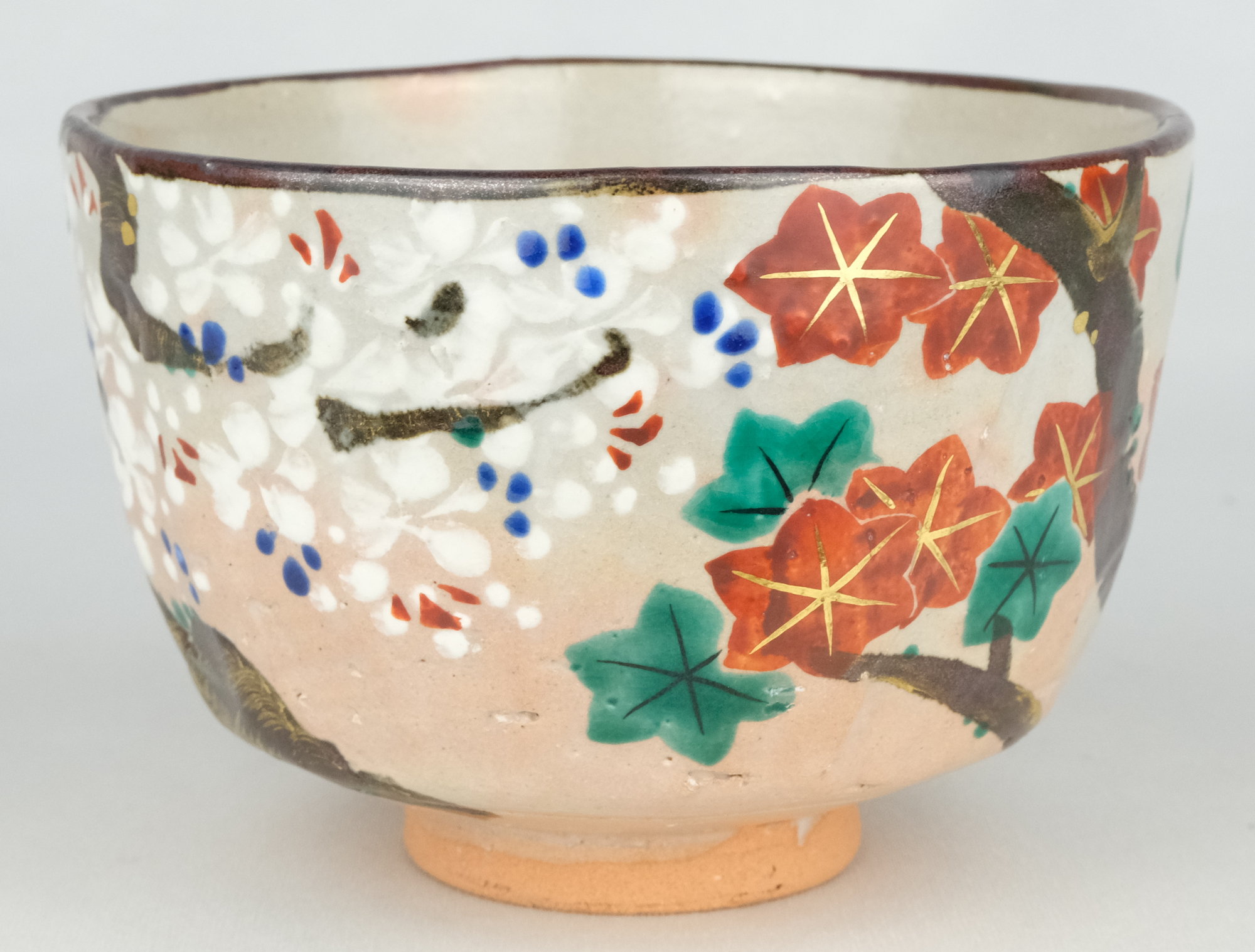 栗山園オンライン通販部 / 【出物】 乾山写雲錦茶碗 16代永楽善五郎(即