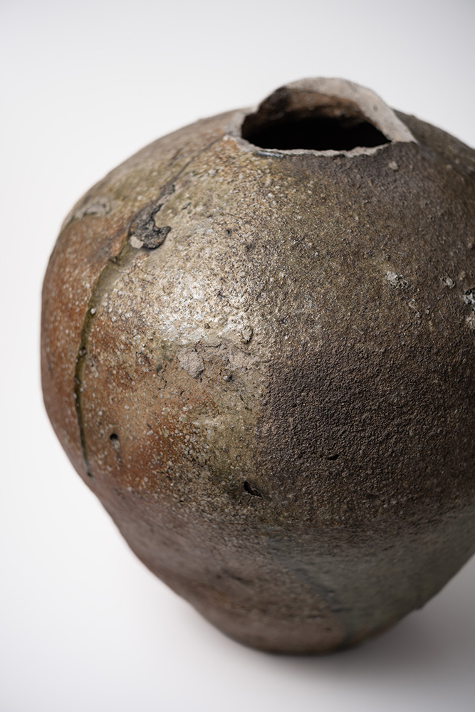信楽焼 灰被壷 信楽焼灰被壷