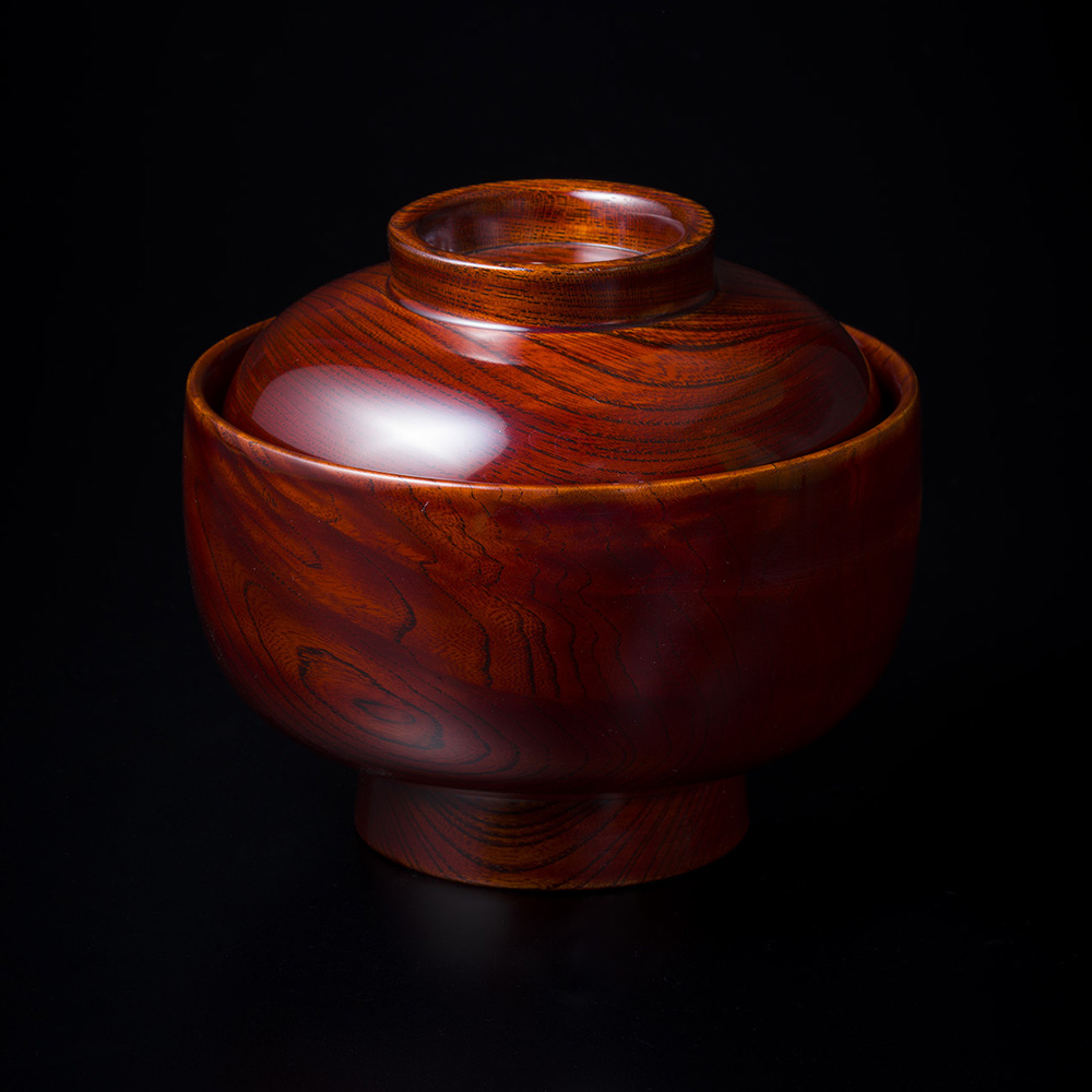 山中木製漆器五重塔欅材平田秋平作