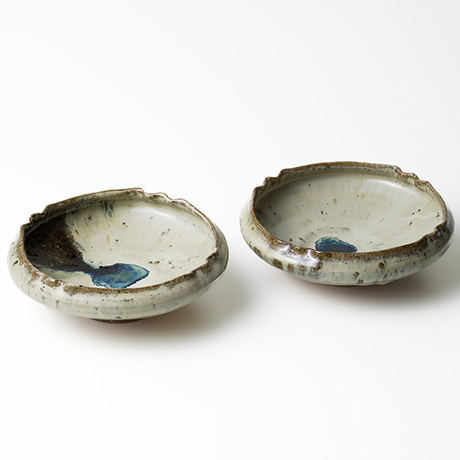 丸田宗彦 朝鮮唐津 摺鉢 向付5枚セット 共箱付き 唐津焼 唐津