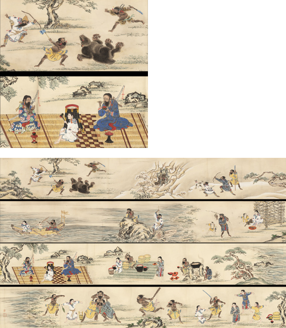 松前藩江差沖口番厳秘図 屏風 蝦夷地 時代物 資料 松前屏風 | | まつ