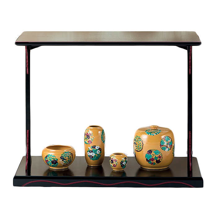 お問合せ】及台子 青漆爪紅 宗旦好写 幸斎作《総合》