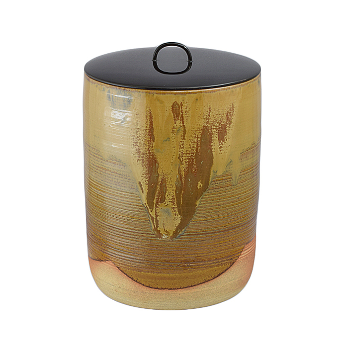 古物】鵬雲斎大宗匠箱書 水指 高取焼 高取八仙作〈U0566〉