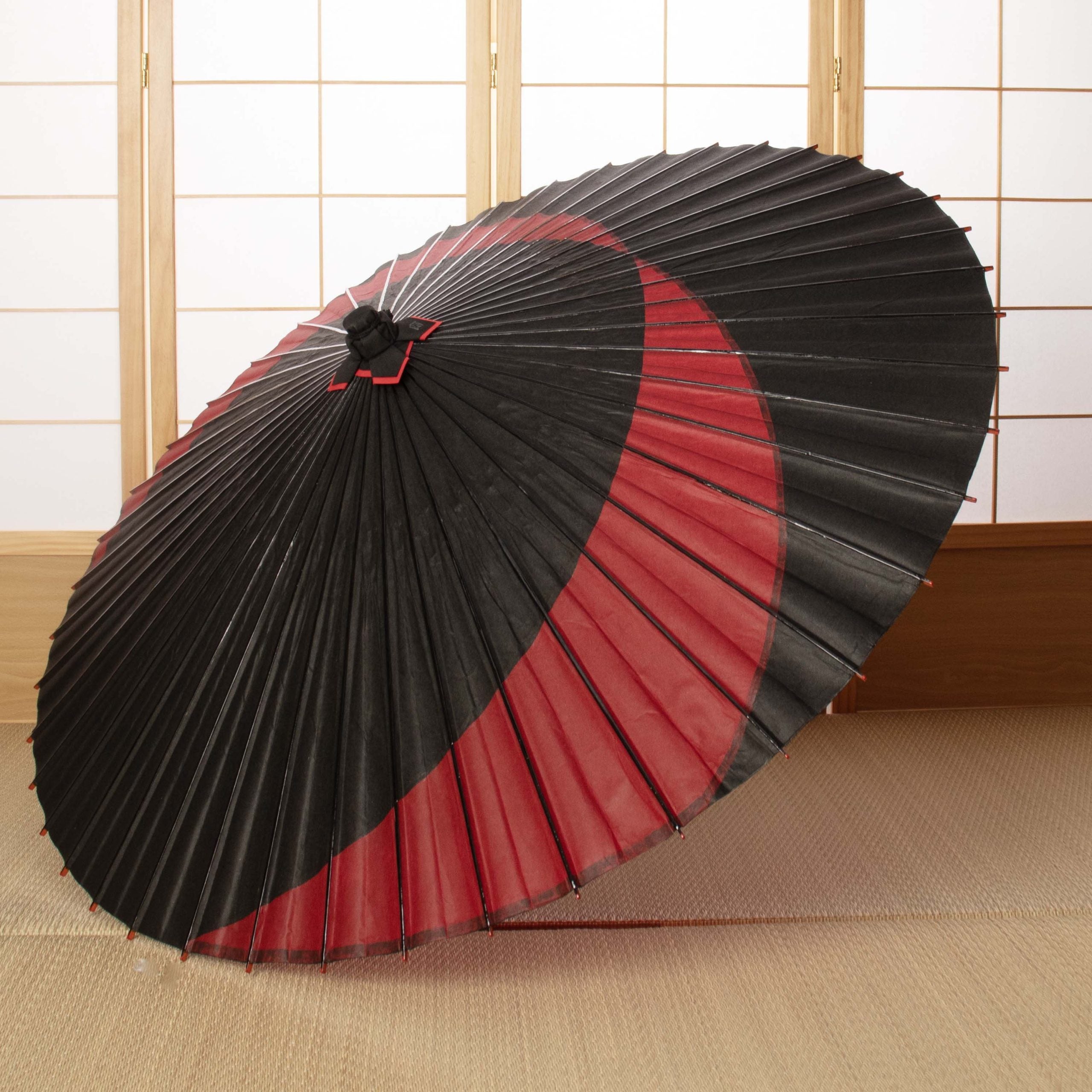 未使用品 特選 高級 蛇の目傘 和傘 かさ カサ 高級羽二重蛇の目傘絹