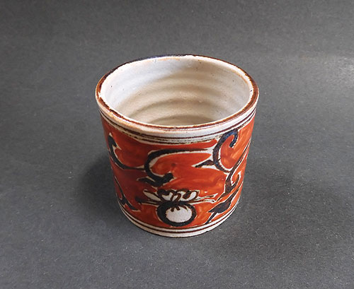 九代白井半七造 鵜飼蓋置 茶道具 九代白井半七造 鵜飼蓋置 茶道具