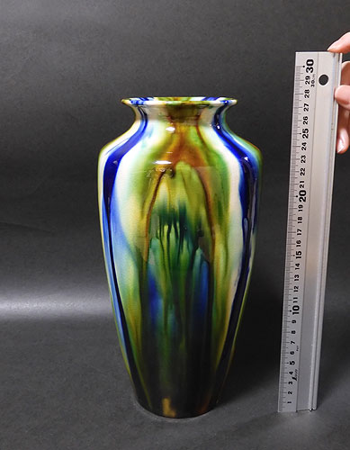 六代 清水六兵衛 三彩 花瓶 ＜共箱＞ | 【骨董品買取】日本全国対応