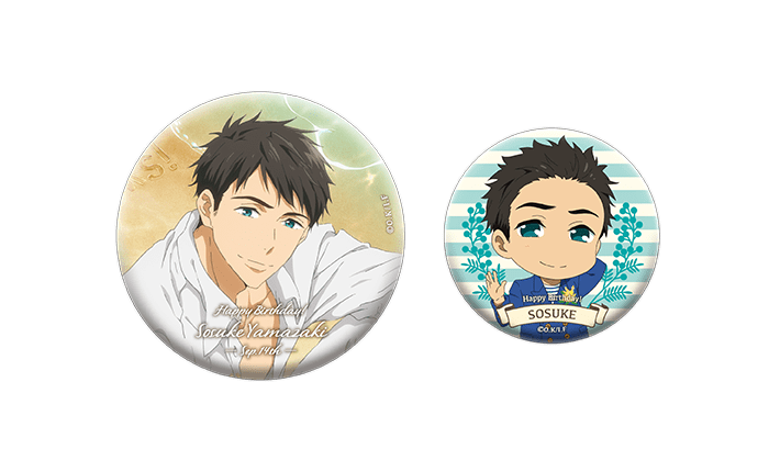 山崎 宗介 出張 京アニDoショップ 缶バッジ Free!シリーズ Thanks