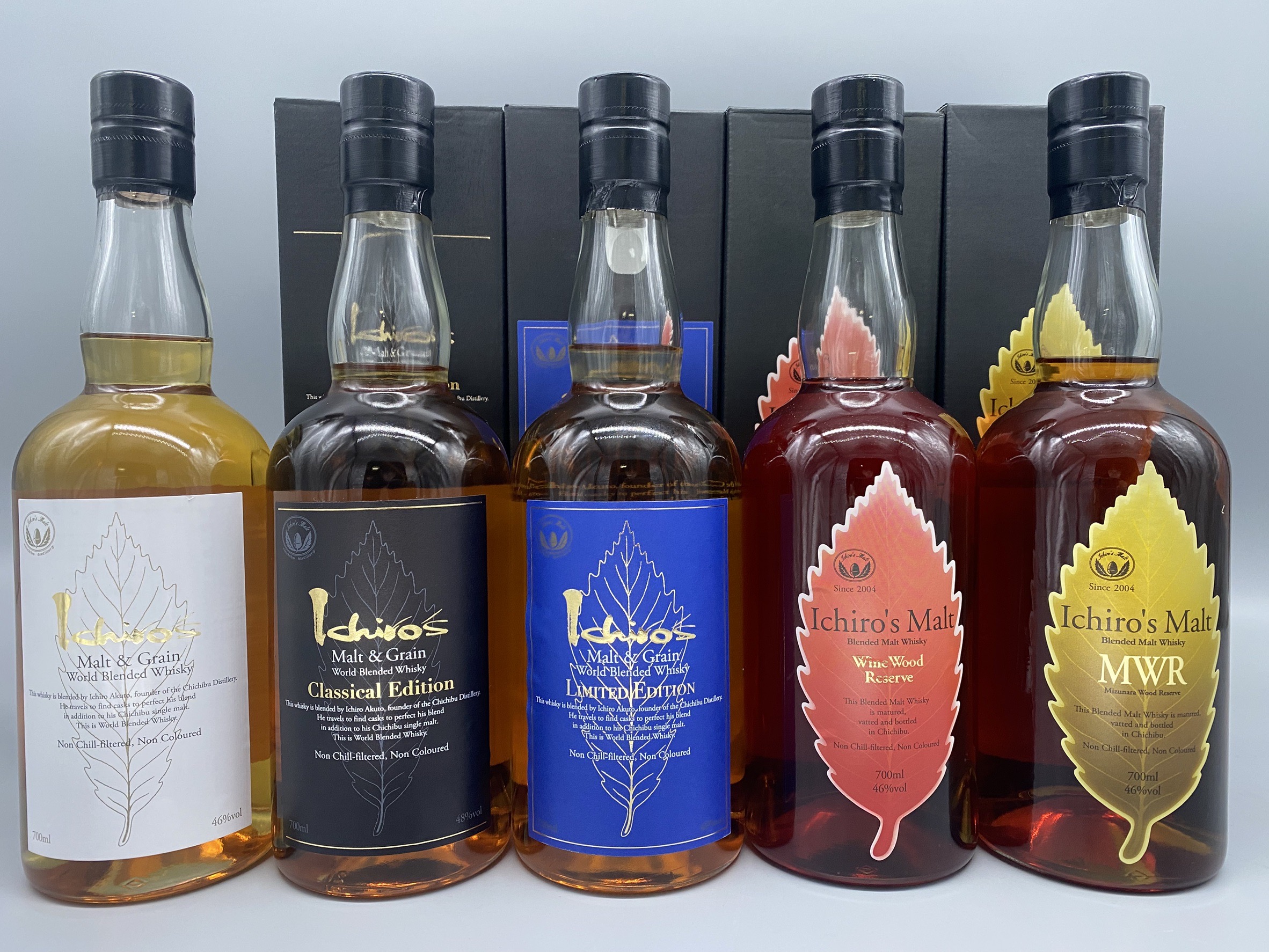 サントリー - イチローズモルト リーフシリーズ5種類5本セットの通販
