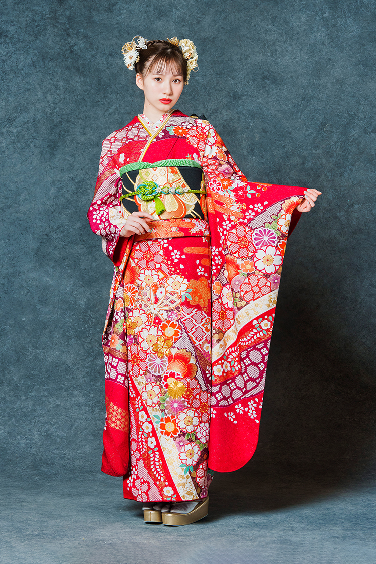 振袖フルセット成人式 正絹 ひろ振袖フルセット77 正絹 成人式 卒業式