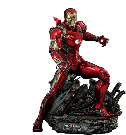 ホットトイズ】アイアンマン・マーク3（レッド＆シルバー・クロム