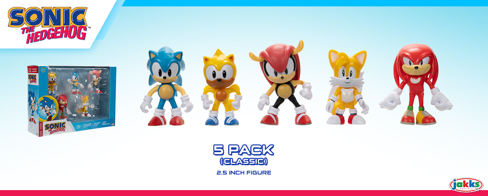 ソニック・ザ・ヘッジホッグ』【2.5インチ・フィギュア】5体セット