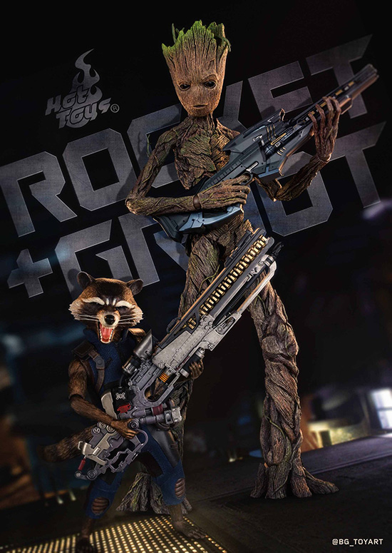 Hot toys ホットトイズ I AM GROOT フィギュア (値段交渉可) Hot toys
