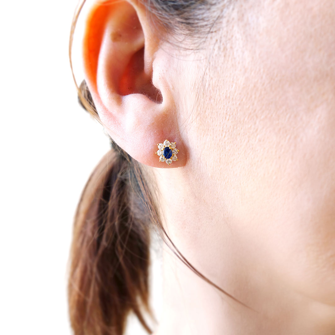 サファイア ピアス ｜ EP03665 – 大阪心斎橋 宝寿堂〈HOUJUDO〉