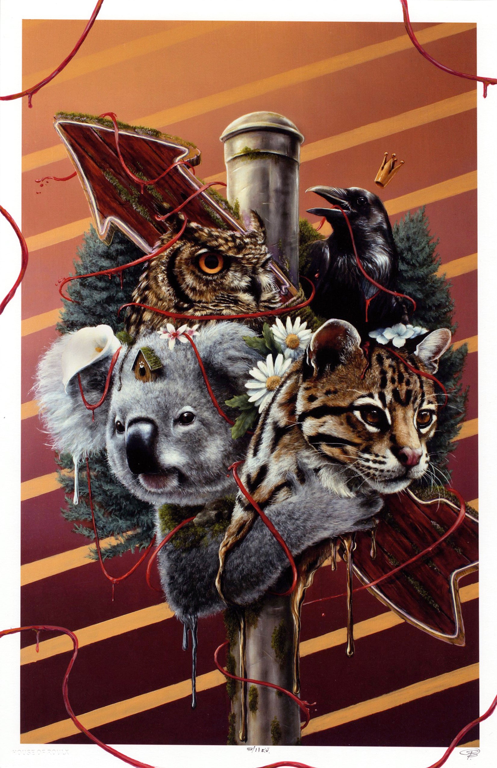 版画 Roamcouch Trevi Hand-Embellished 版画 Roamcouch Trevi Hand