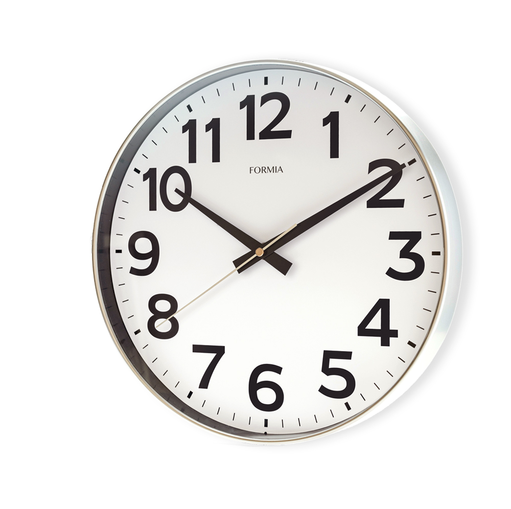 連続秒針掛時計HWC-018W-SV | 保土ヶ谷電子販売株式会社