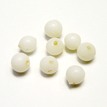 とんぼ玉 LL6 約6mm 白 【10ヶ入】 - ホルダーマート