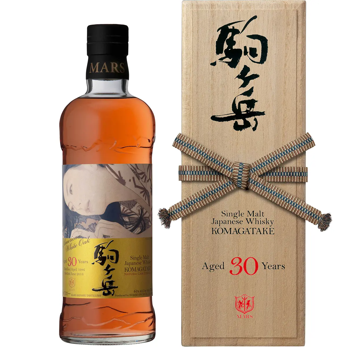 シングルモルト駒ヶ岳 1986 AGED 30 YEARS アメリカンホワイトオーク