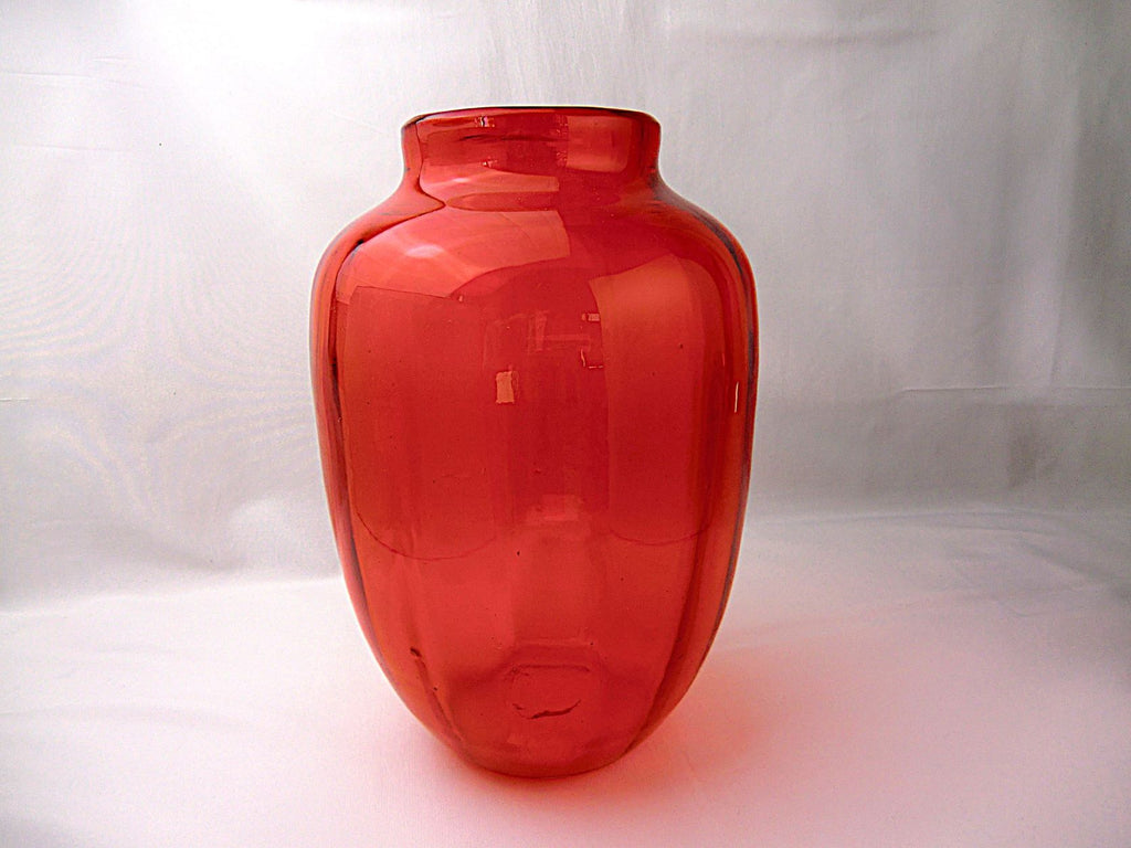 銅赤ガラス 花瓶 【公式通販】