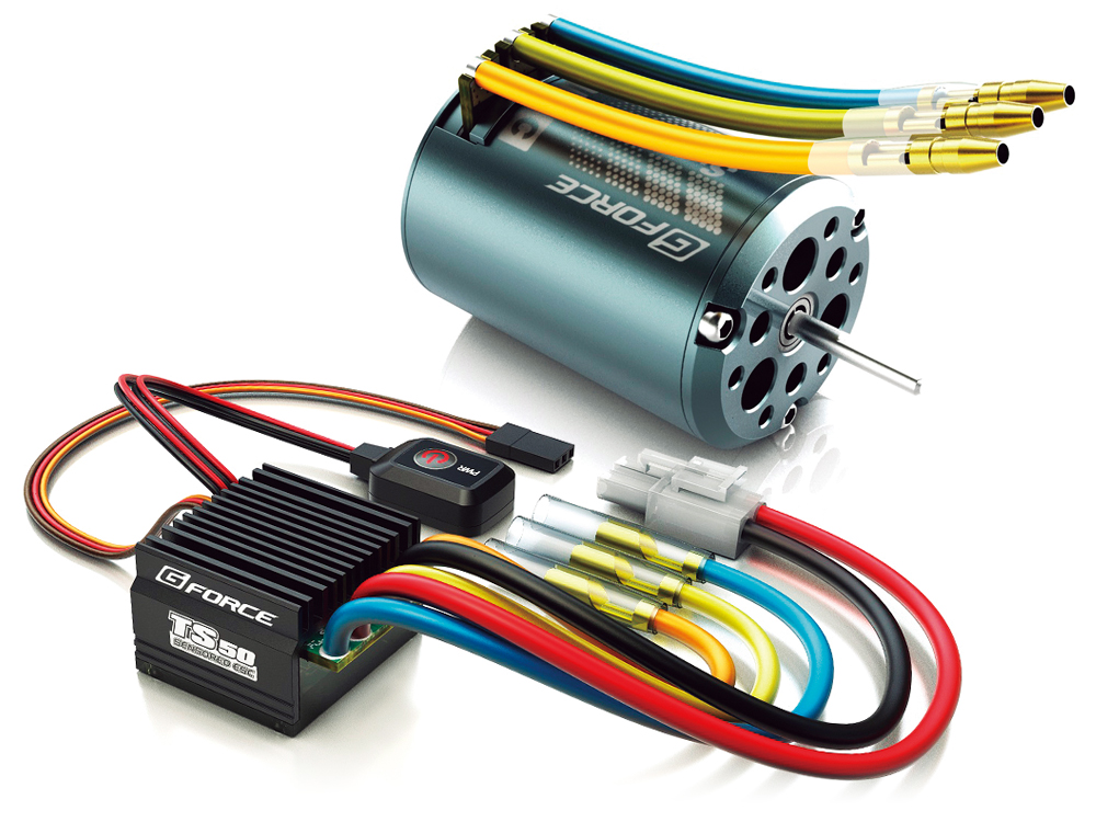 タミヤ TT-02BR ESC、サーボ、15.5Tブラシレスモーター付 未走行品