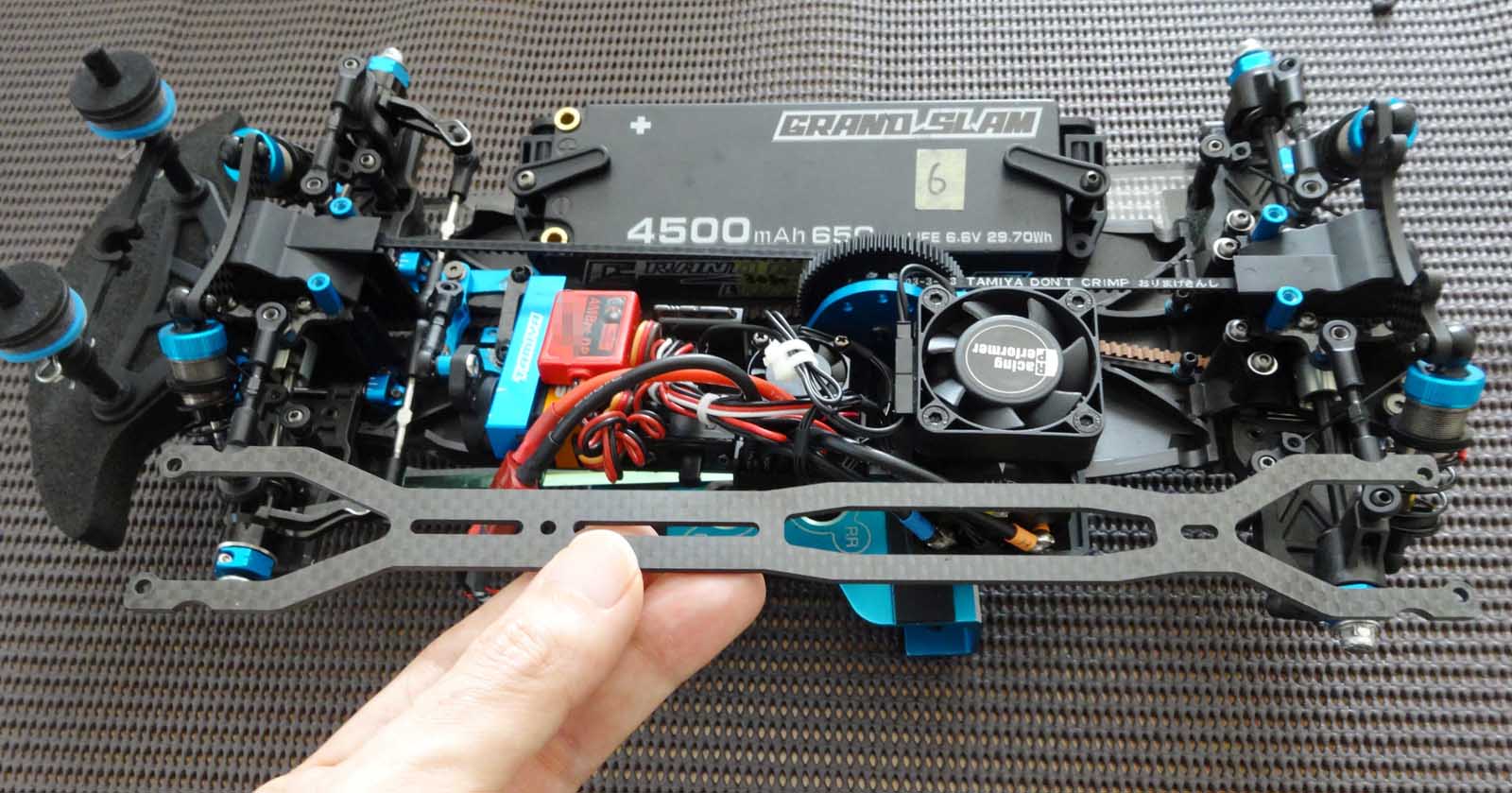 TA08 pro アッパーデッキ メカ サーボ付き TA08 pro アッパーデッキ