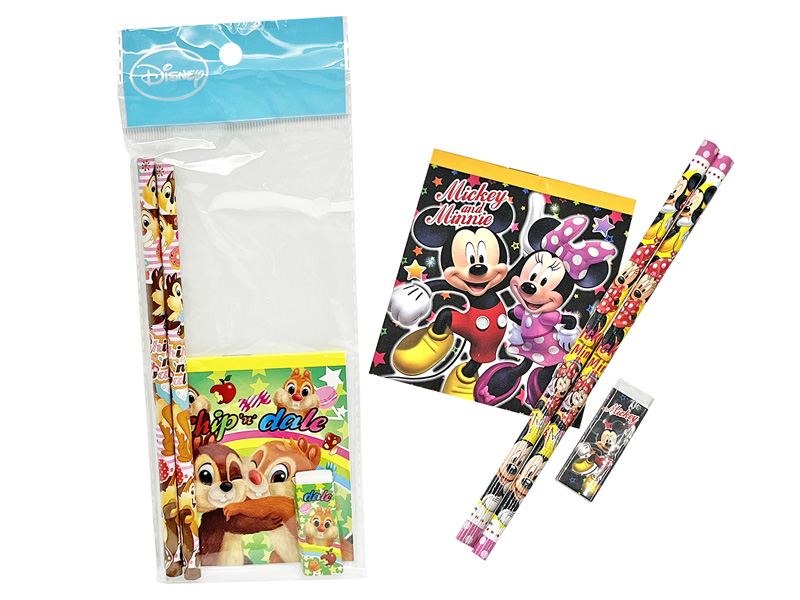 50景品 ディズニーカラフル4点文具セット|【堀商店】景品・販促品