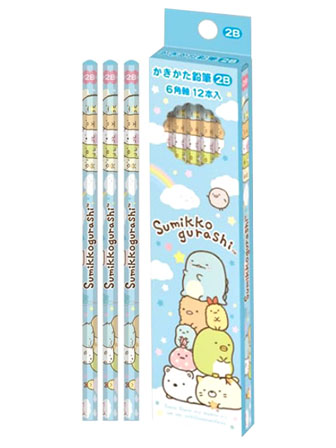 キャラ文具 すみっコぐらし【2018】 かきかた鉛筆2B 紙箱：PN12101