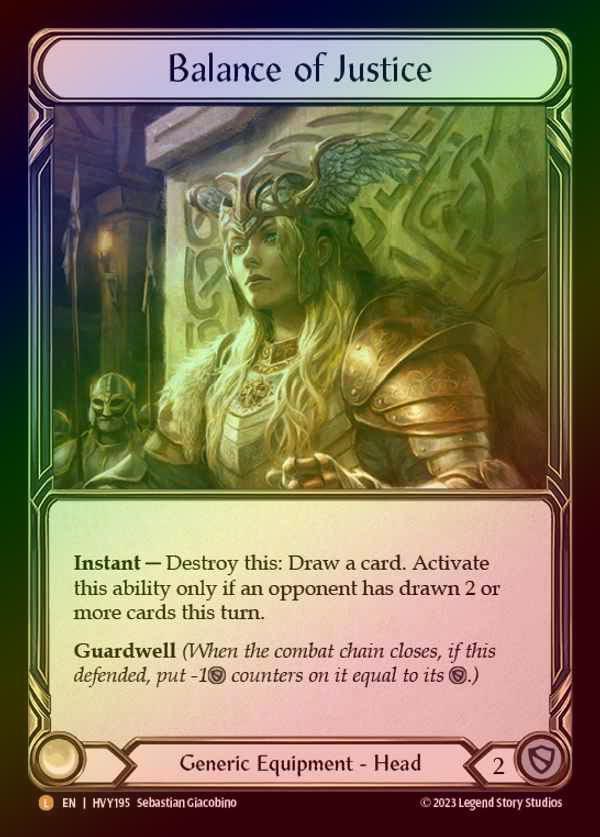 EN】【CF】[Generic] 公正の守護/Balance of Justice [HVY195-L] Cold