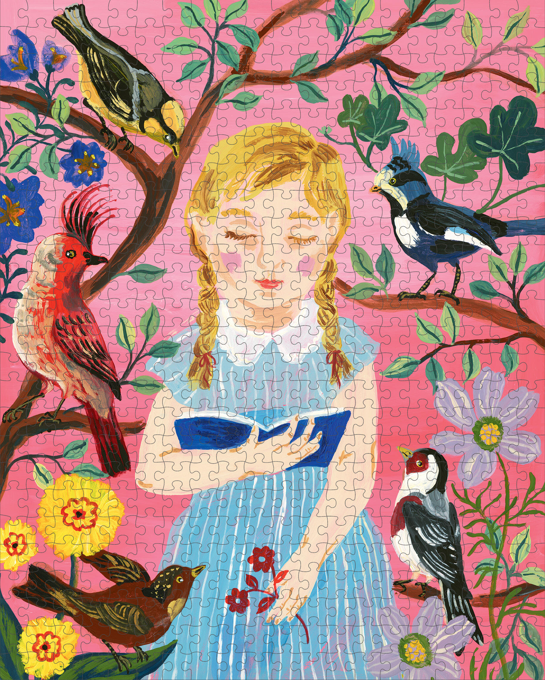 Nathalie Lété: The Girl Who Reads to Birds 500-Piece Puzzle by
