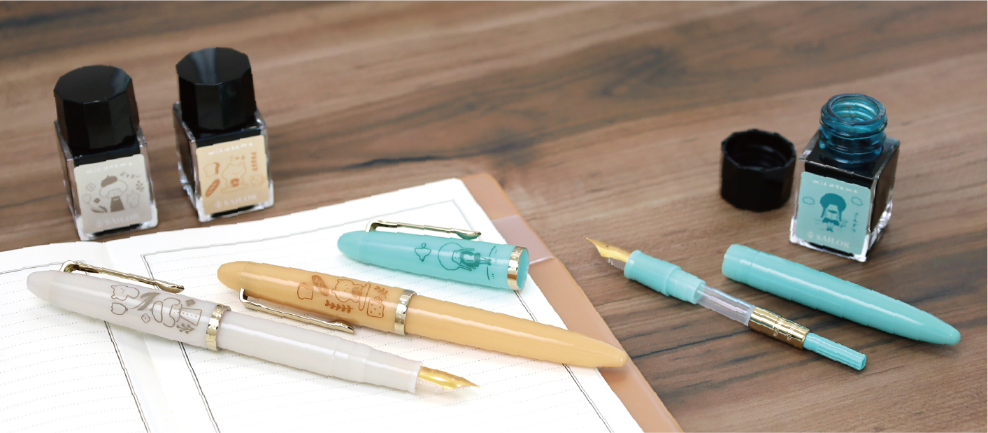 mizutamaさんとセーラー万年筆のコラボ | 記事・お知らせ | 八文字屋
