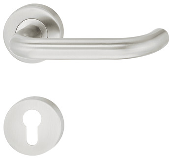 Lever handle on rosette | online at HÄFELE