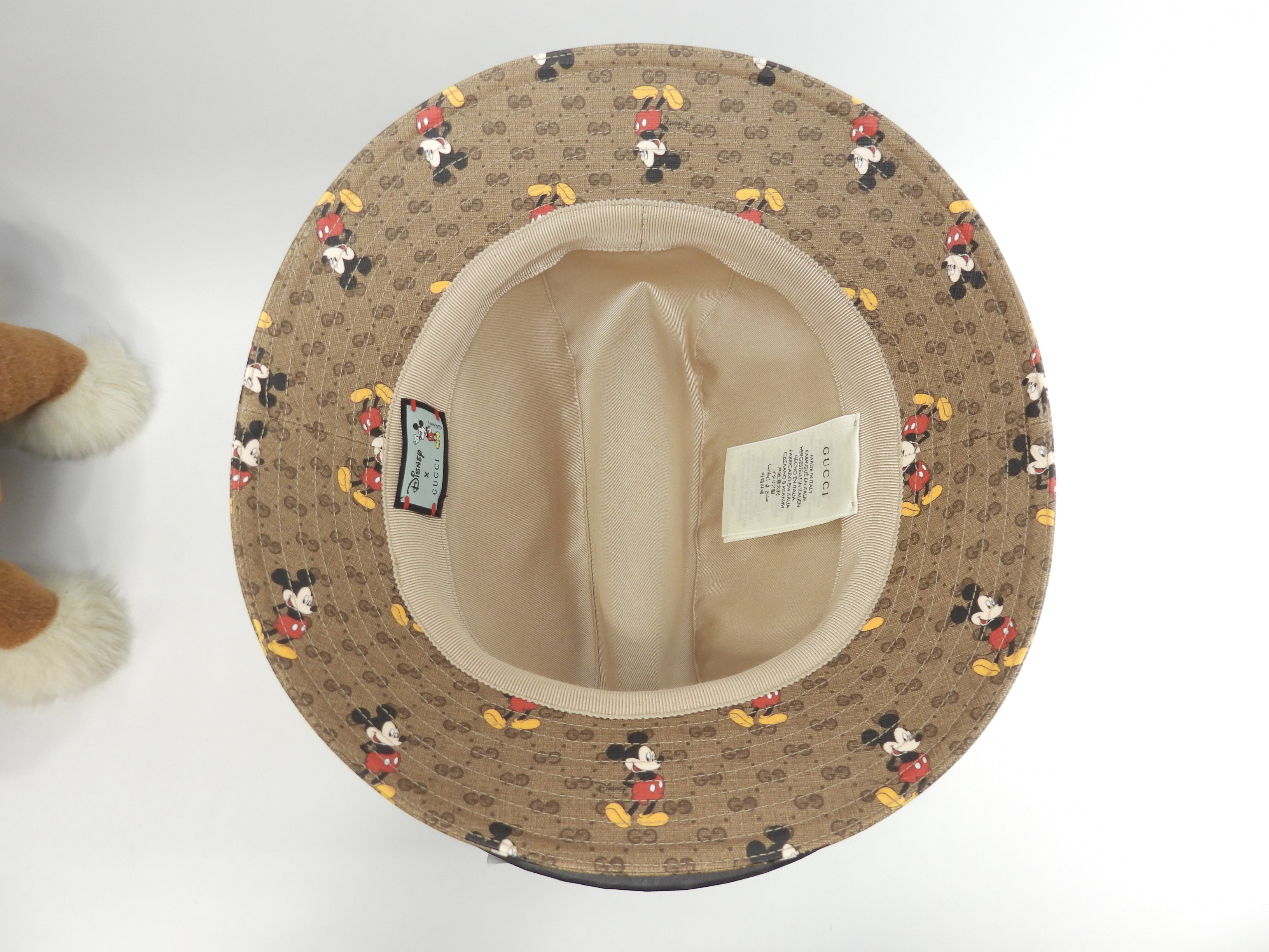 グッチ ハット ディズニーコラボ GGシュプリーム茶 キャップ ミッキー