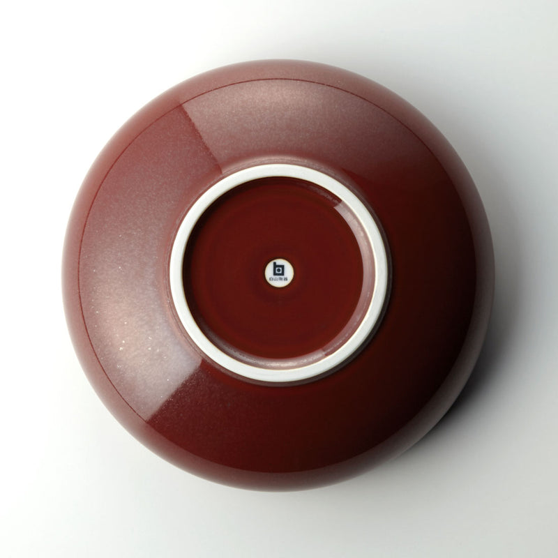 クラシック 菓子鉢 鉄赤 | 白山陶器直営オンラインストア