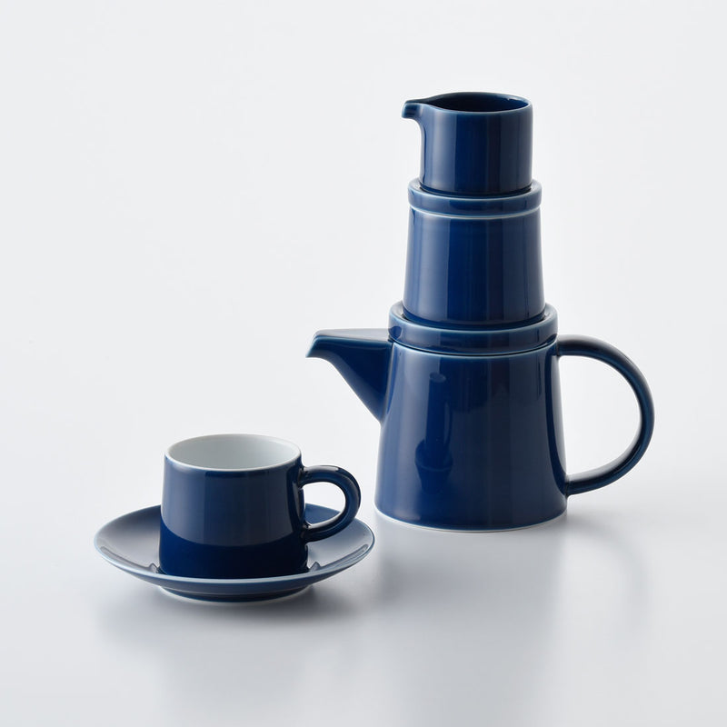 薩摩焼 神山 9点セット カップ ソーサー ポット クリーマー シュガー