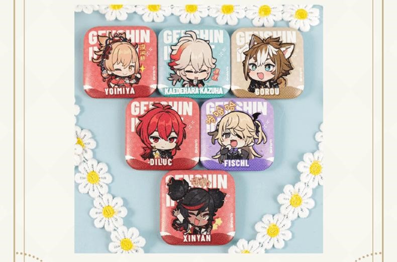 原神 コラボカフェ2022 PUレザーバッジ｜HAKUTEA