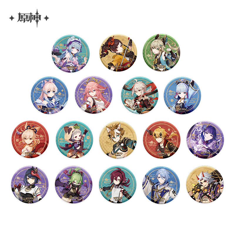 原神 スイパラ 缶バッジ コンプセット スイーツパラダイスコラボ【公式