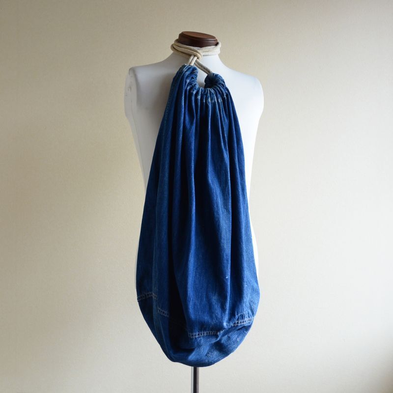 1940s US.MILITARY デニムランドリーバッグ - 古着屋HamburgCafe