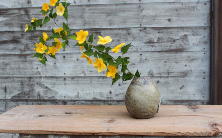 花岡隆 粉引花入 花瓶 花岡隆 粉引花入 花瓶 花岡隆 粉引ポット