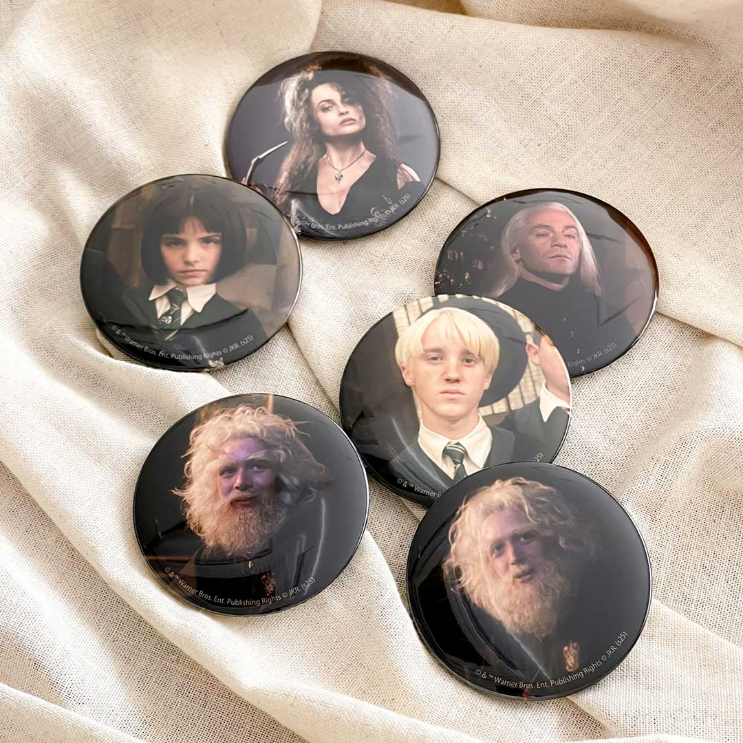 ルシウス・マルフォイ スクエア缶バッジ ハリーポッター スクエア 缶