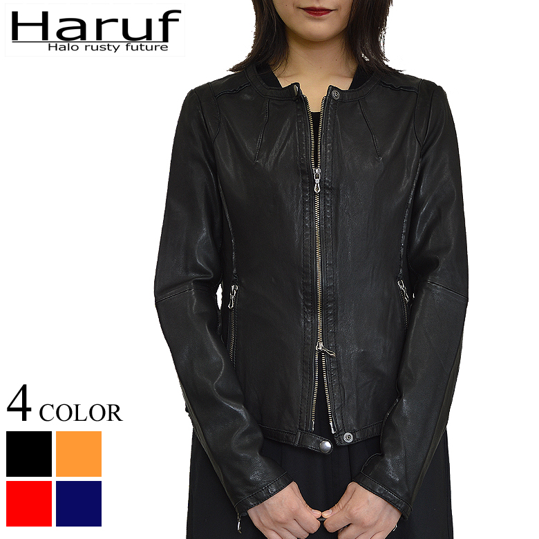 レザージャケット ライダースジャケット 革ジャン レディース 本革