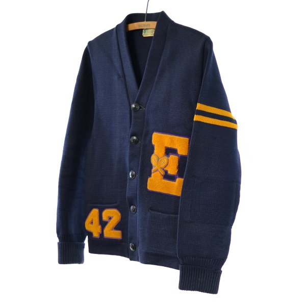 50-60s Octonek ヴィンテージ レタードカーディガン 【約 Sサイズ