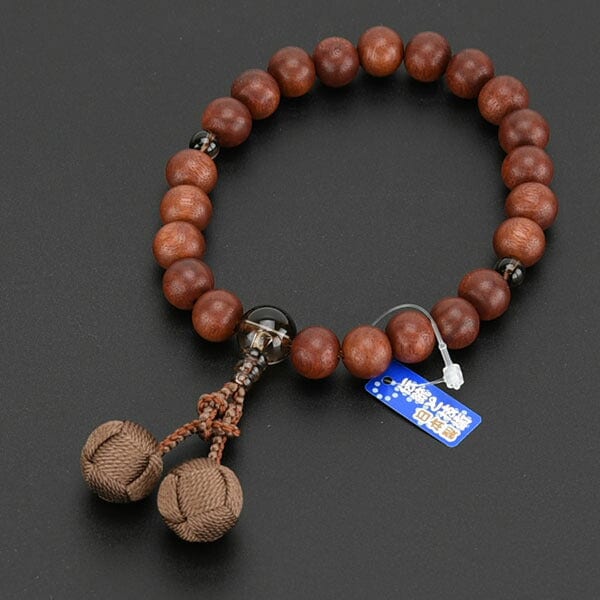 菩提根 彫玉 茶水晶 念珠 【公式通販】